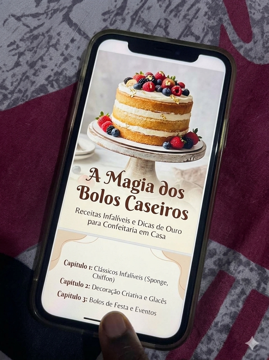 Ebook de receitas recebido no telemóvel por uma leitora de Inhambane
